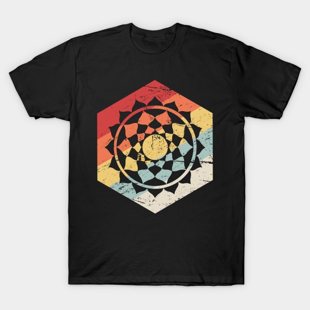 Retro Vintage Chakra Qi Reiki T-Shirt by MeatMan